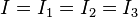 I = I_1 + I_2 + I_3